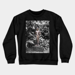 Walking Thai Buddha in Hawaii Crewneck Sweatshirt